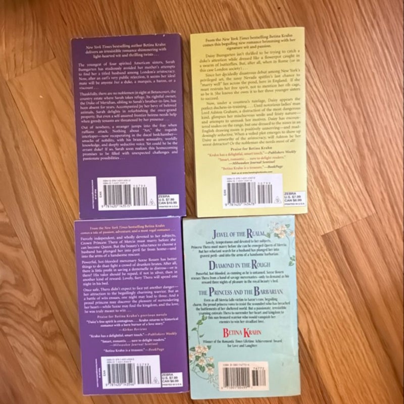 Lot of  4 paperback books  by Betina Krahn