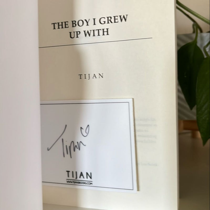 The Boy I Grew up With (signed bookplate ) 