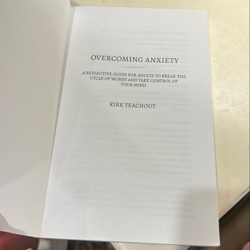 Overcoming Anxiety