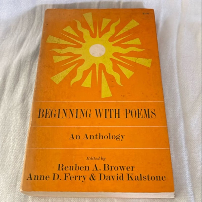 Beginning With Poems - An Anthology 