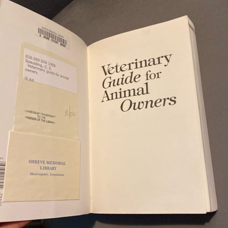 Veterinary Guide for Animal Owners