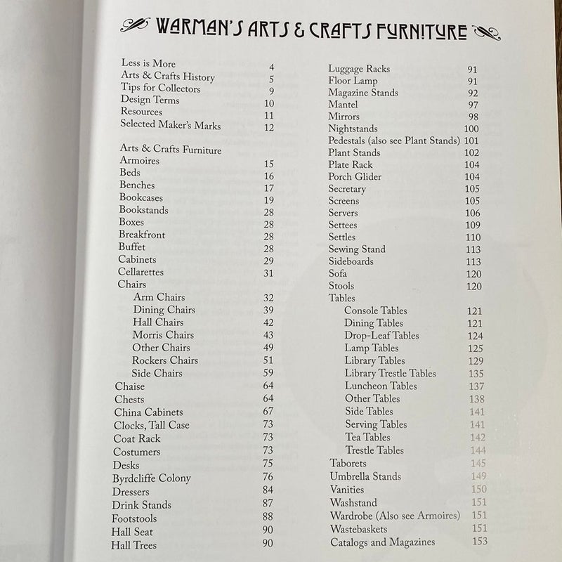Warman’s Arts and Crafts Furniture