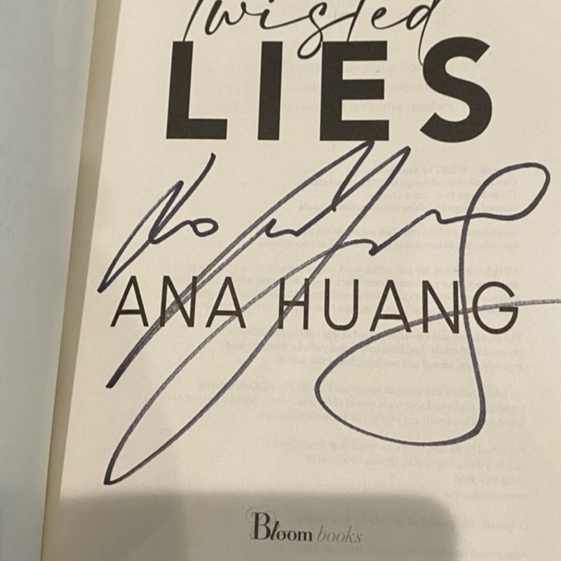 Signed - Twisted series by Ana Huang and matching bookmarks