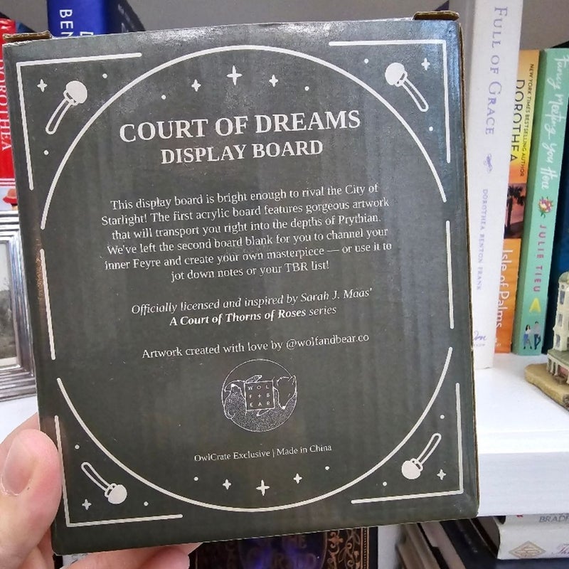 Court of Dreams Display Board