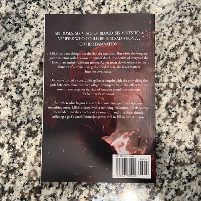 Six Scorched Roses