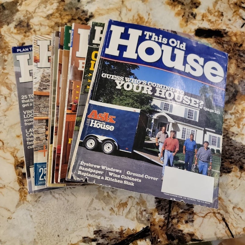 This Old House 9 issues 2002-2007