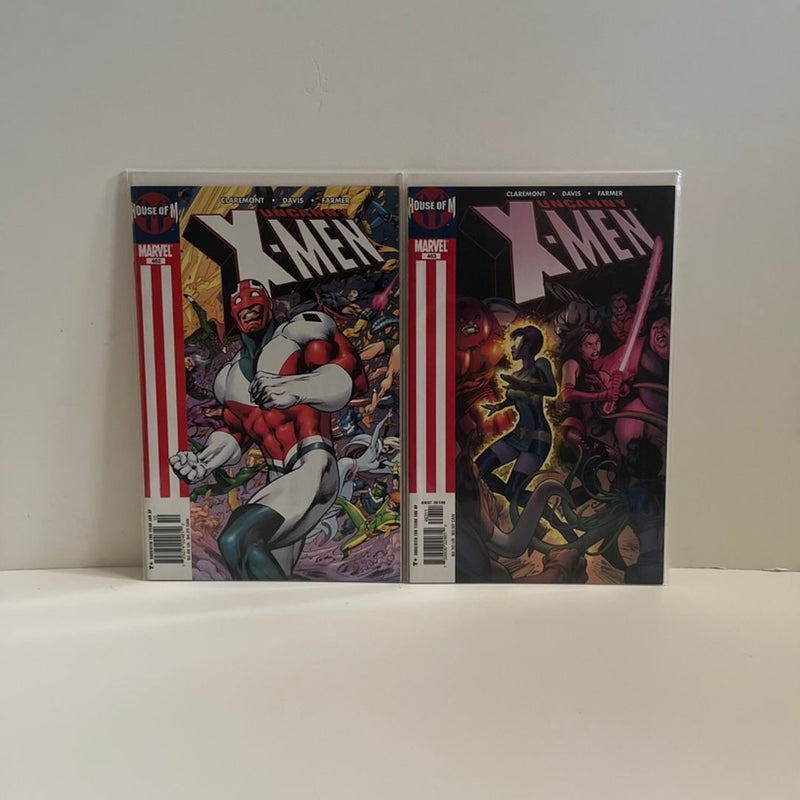Uncanny X-men #462-468 COMPLETE bundle (lot of 7) House of M & Decimation comic universe arcs