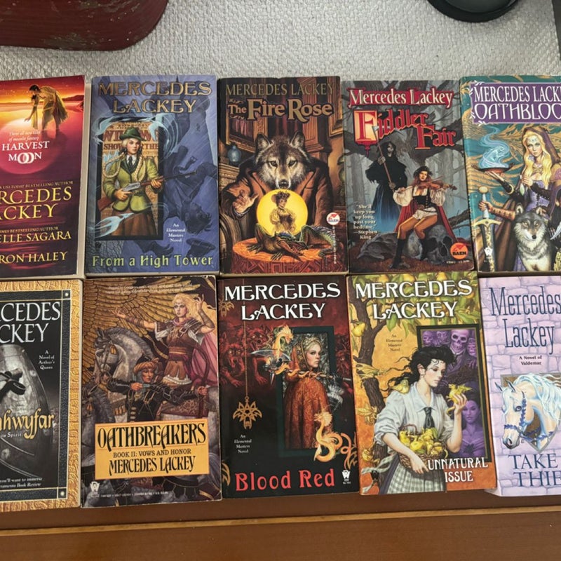 Mercedes Lackey Lot of 22 paperbacks -fantasy