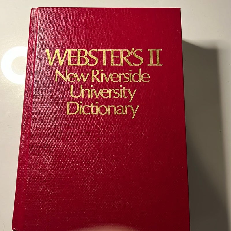 Websters II New Riverside University Dictionary