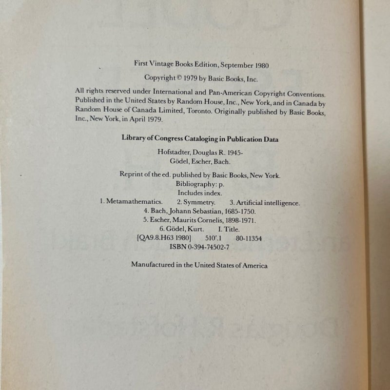 Godel, Escher, Bach