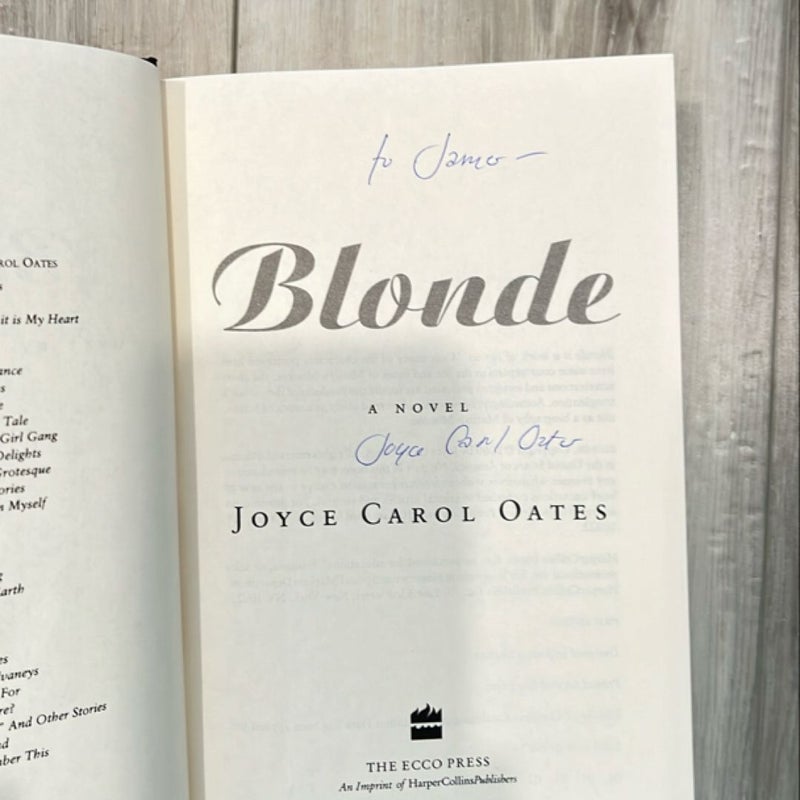 Blonde (Signed First Edition!)