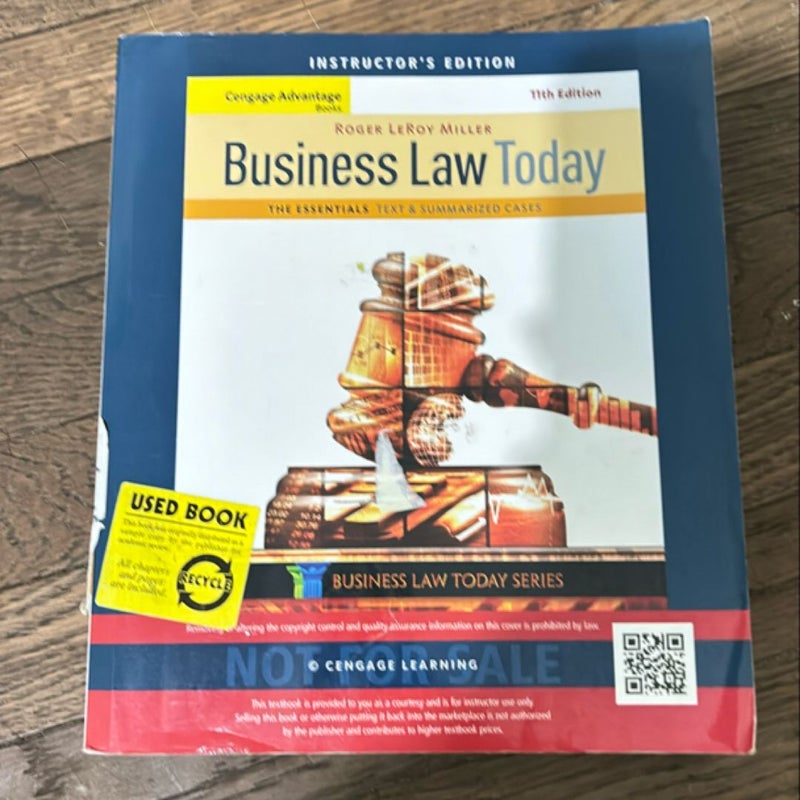 Cengage Advantage Books: Business Law Today, the Essentials