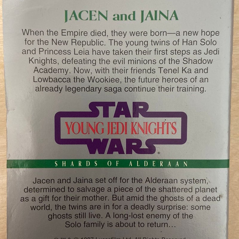 Star Wars Young Jedi Knights: The Shards of Alderaan (First Edition First Printing)