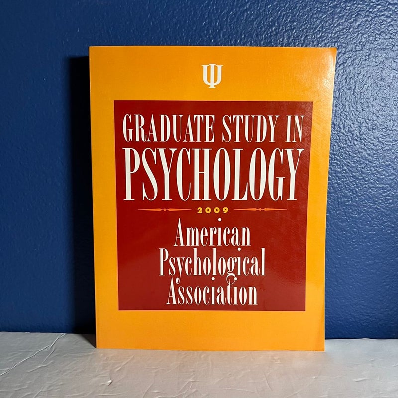 Graduate Study in Psychology