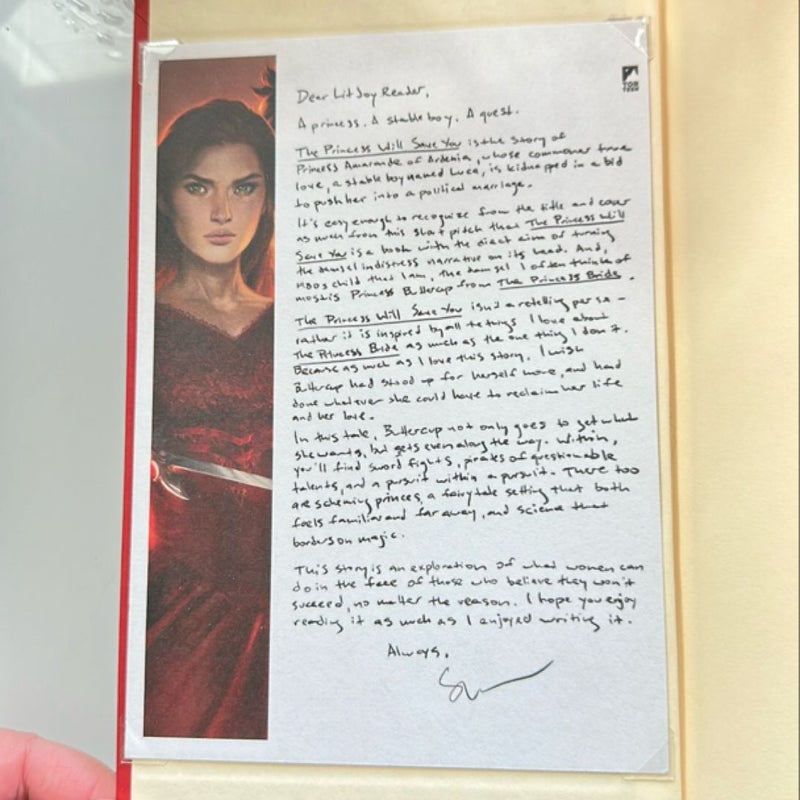 The Princess Will Save You [SIGNED, LitJoy Crate Edition]