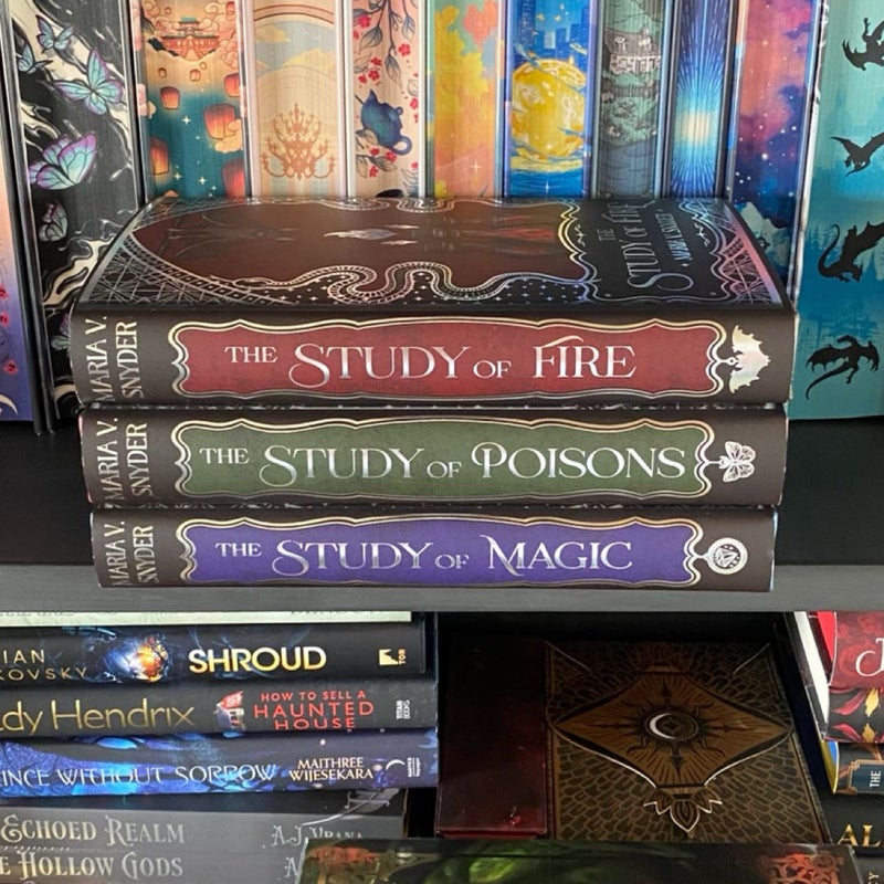 Study Series -The Study of Poisons, The Study of Magic, and The Study of Fire by The Butterfly Book Club 