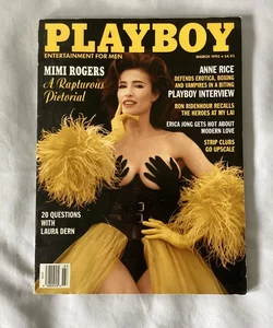 PLAYBOY - MARCH 1993 - MIMI ROGERS ANNE RICE