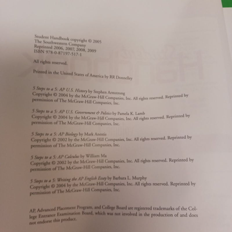 Student Handbook  Volume 5