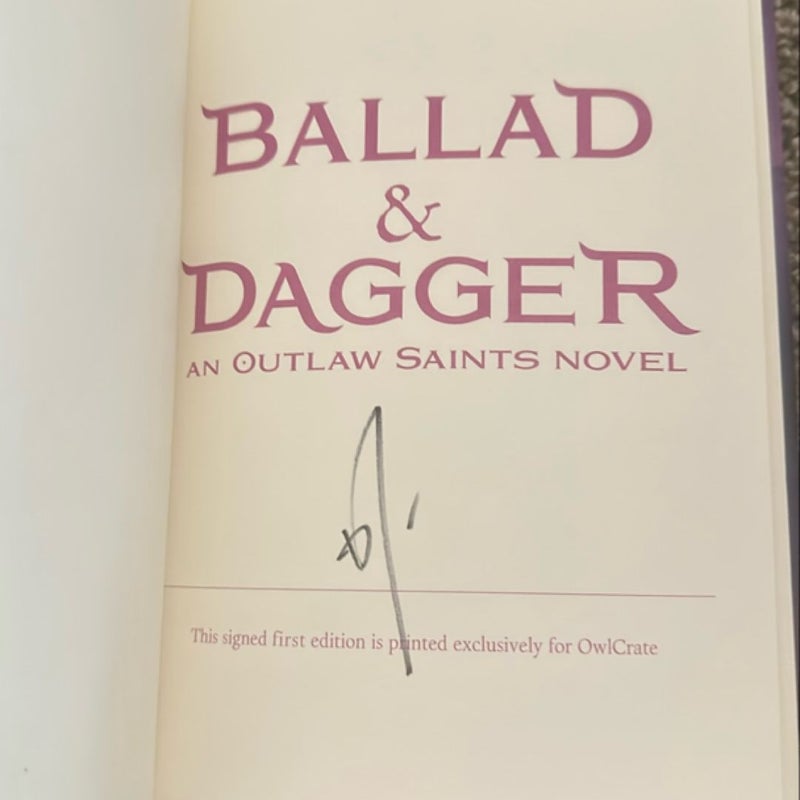 Ballad and Dagger (an Outlaw Saints Novel)