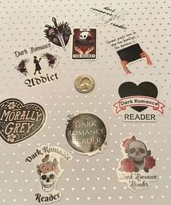 Dark Romance Book Stickers