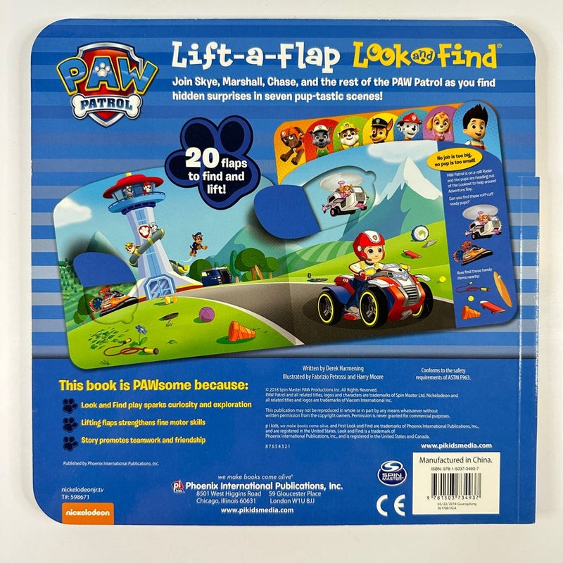 Paw Patrol Lift a Flap Look and Find, Tabs