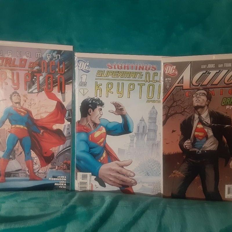 Action Comics Superman Geoff Johns comic lot issues 864-873 