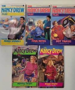 Nancy Drew Files bundle - 63 Mixed Signals, 65 Final Notes, 71 Hot Tracks, 87 Moving Target, 90 Stage Fright