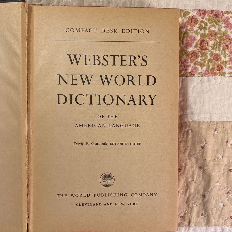 Webster’s New World Dictionary 