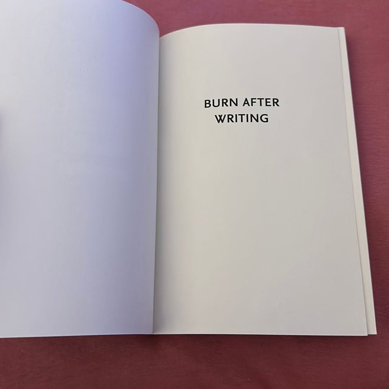 Burn after Writing (Celestial 2. 0)