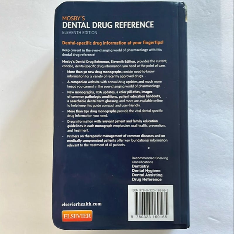 Mosby's Dental Drug Reference