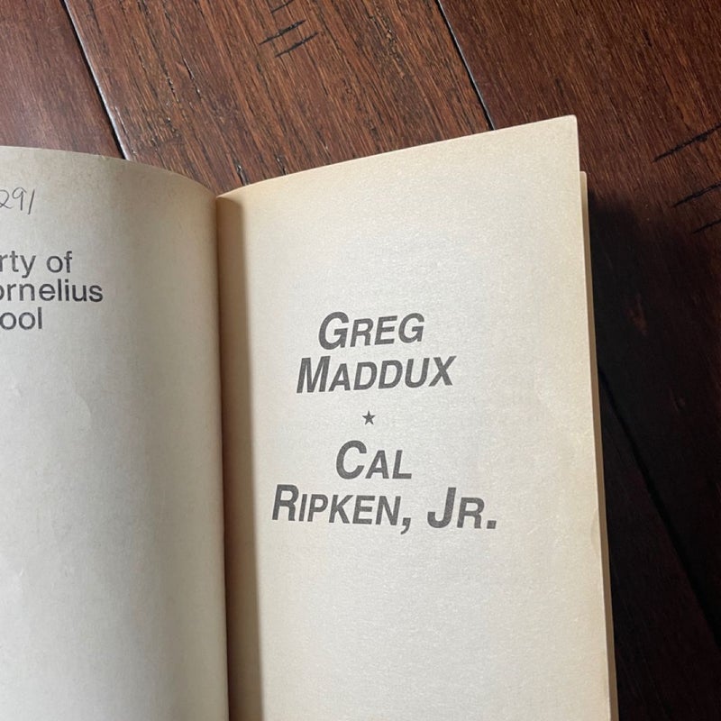 Greg Maddux and Cal Ripken Jr Baseball Book 1996