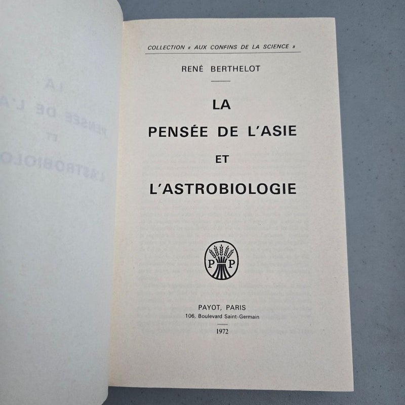 La pensée de l'asie et l'astrobiologie