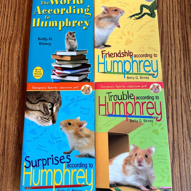 The World According to Humphrey Series Book Lot of 4, Books 1-4