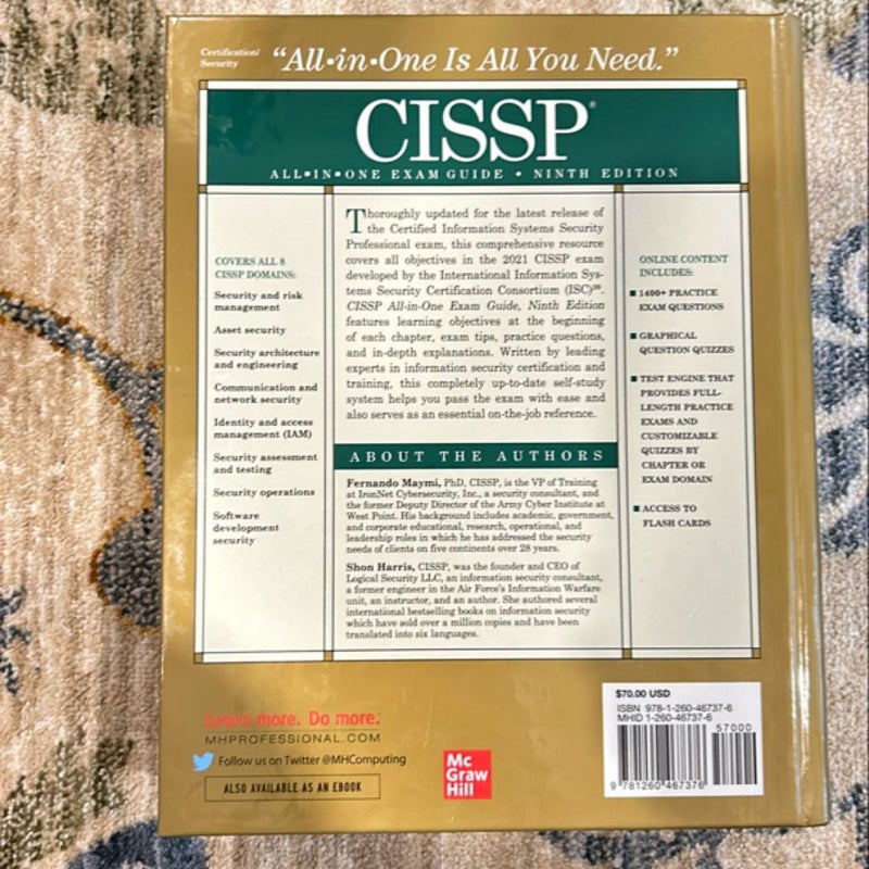 CISSP All-In-One Exam Guide, Ninth Edition