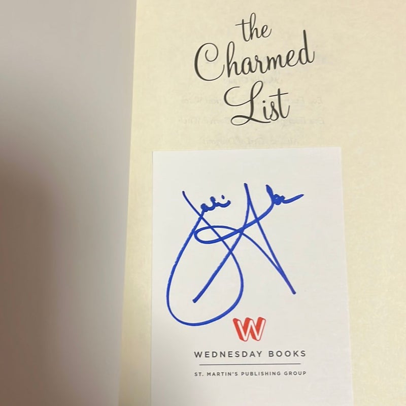 The Charmed List - signed bookplate