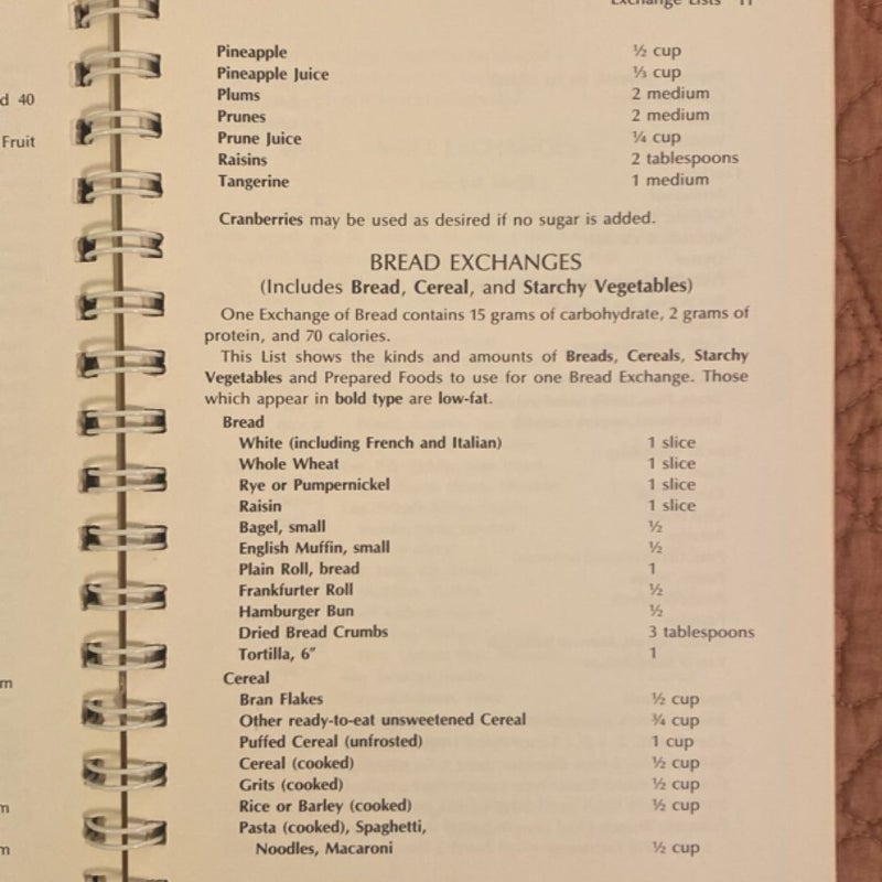 Cookbook for Diabetics and Their Families