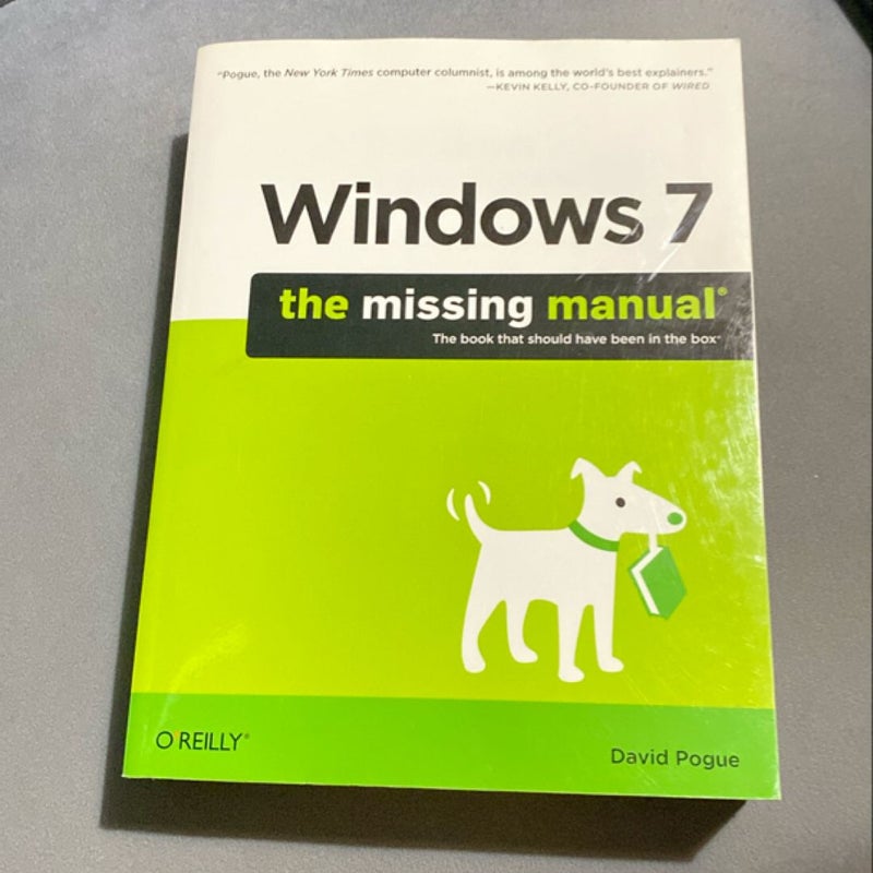 Windows 7: the Missing Manual