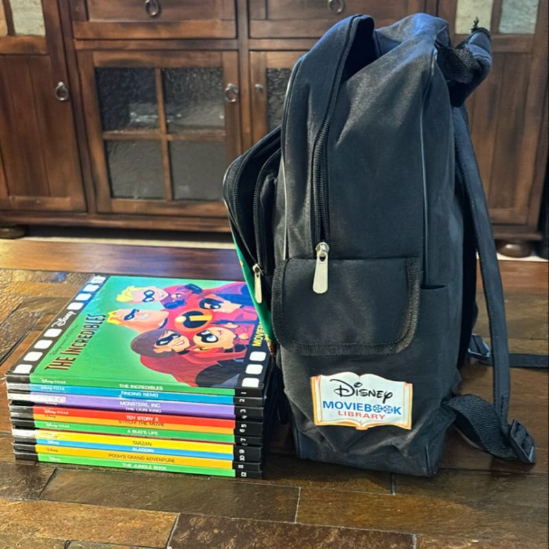 Disney MovieBook Library with Backpack 