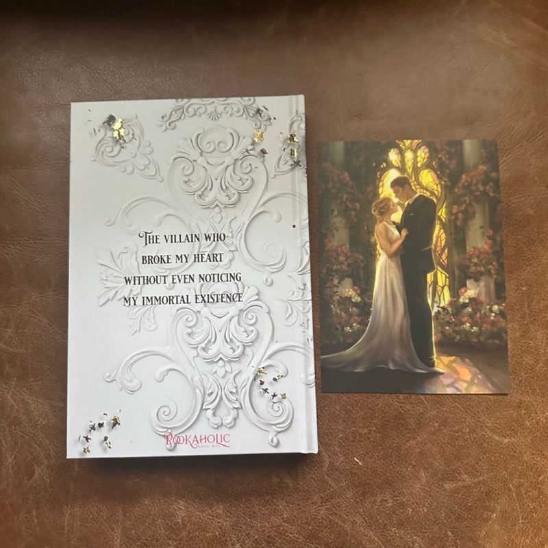 L.J. Shen Signed The Villain Bookaholic Book Box Special Edition Stenciled Edges