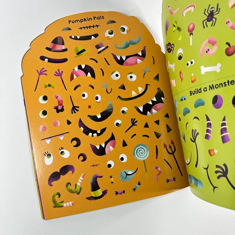 Priddy Books Sticker Friends Halloween, Reusable Stickers, NEW