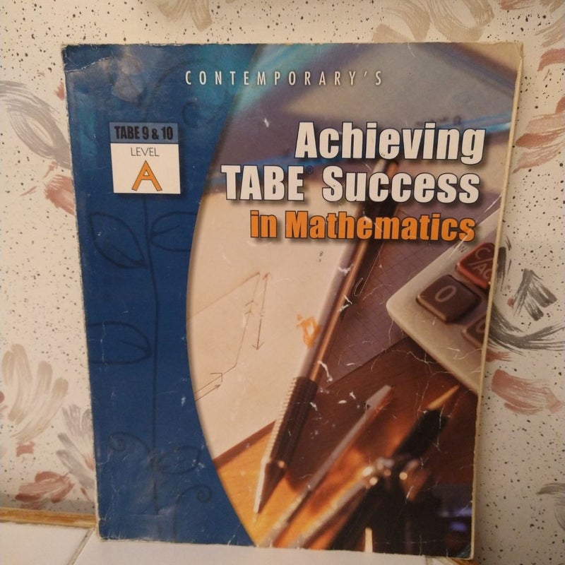 Achieving TABE Success in Mathematics, Level a Workbook
