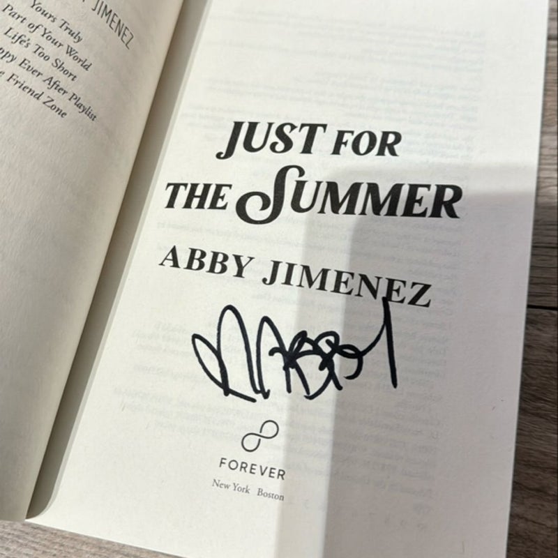 Just For The Summer (SIGNED B&N EXCLUSIVE EDITION)