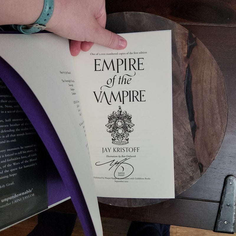 Goldsboro outlet Books Empire of the Vampire signed and numbered