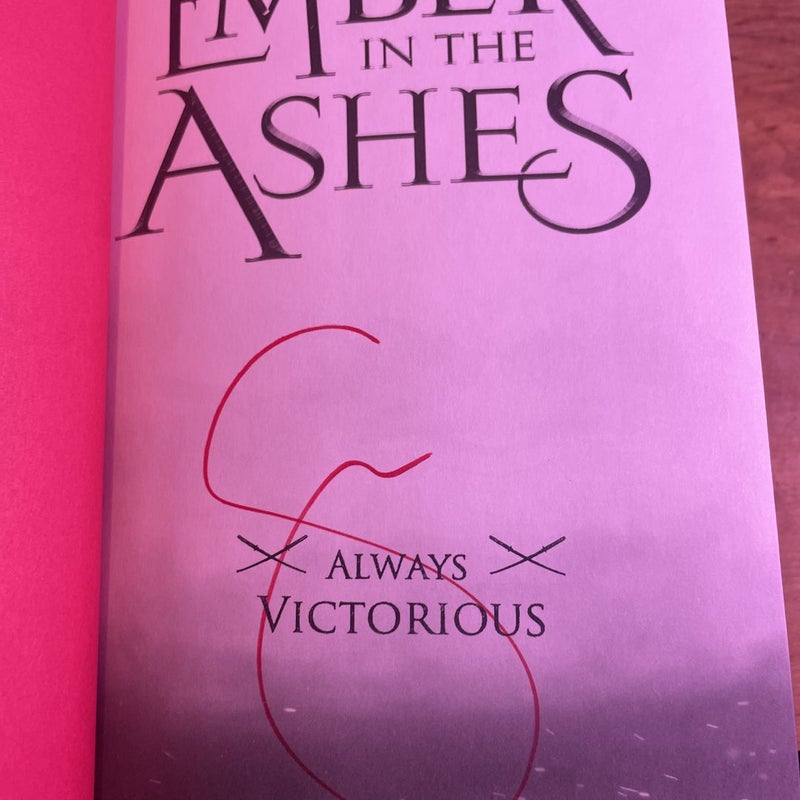 An Ember in the Ashes signed collectors edition 