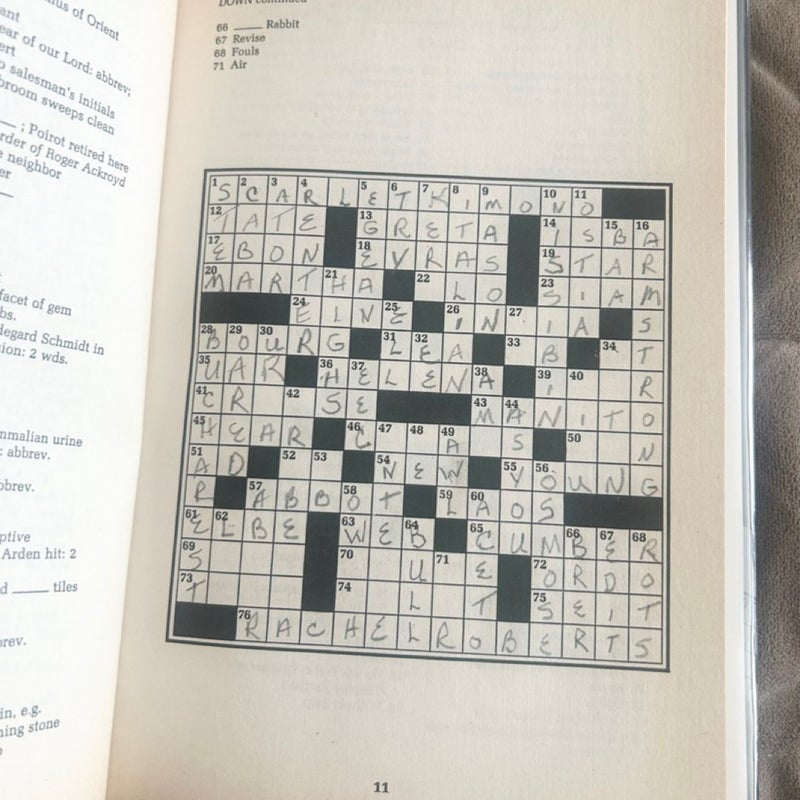 Agatha Christie Crossword Puzzle Book