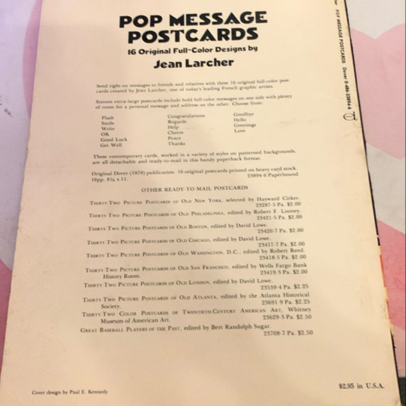 Pop Message Postcards