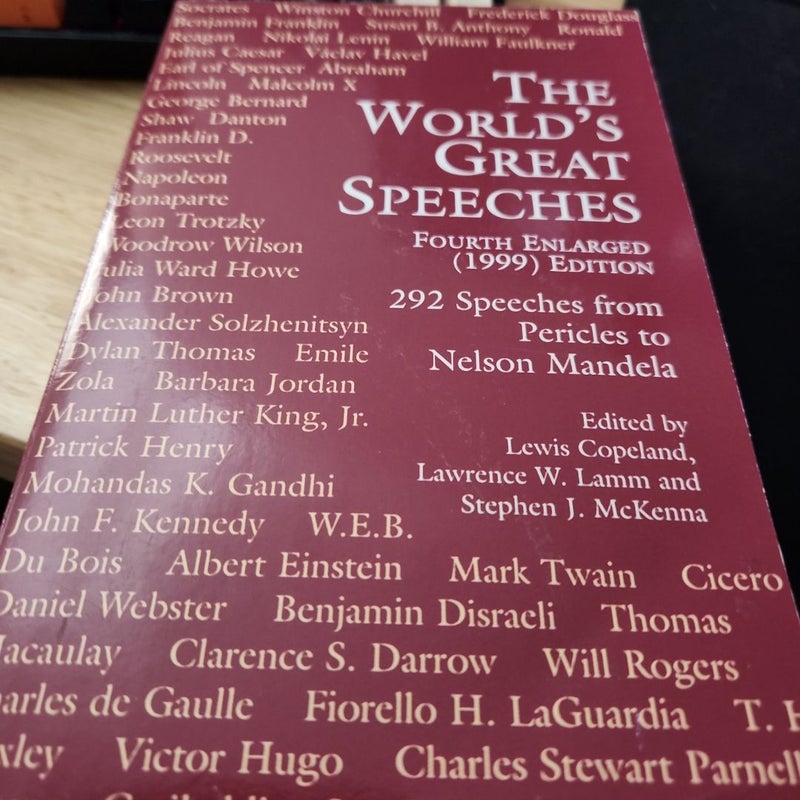 World's Great Speeches 1999