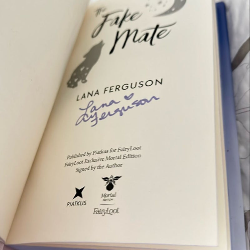 The Fake Mate by Lana Ferguson *Fairyloot signed edition*