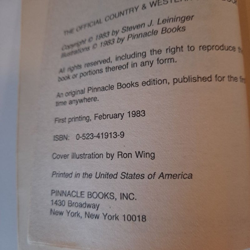 The Official Country &Western Joke Book