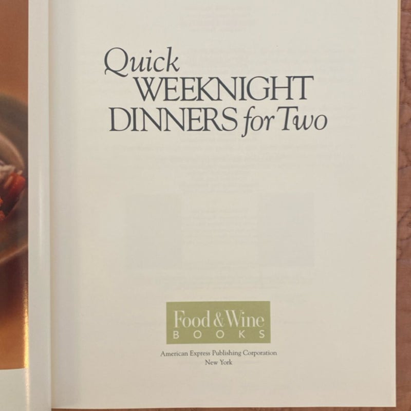 Quick Weeknight Dinners for Two